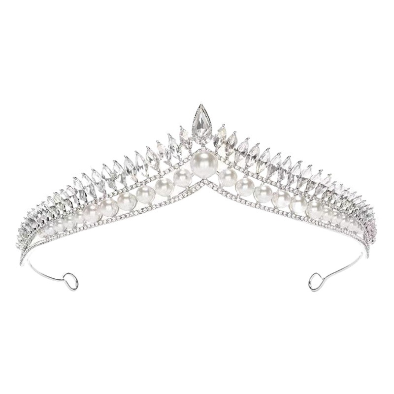 Moda princesa corona fiesta fiesta corona de cumpleaños novia principal vestido de novia corona accesorios para el cabello vestido de reina corona