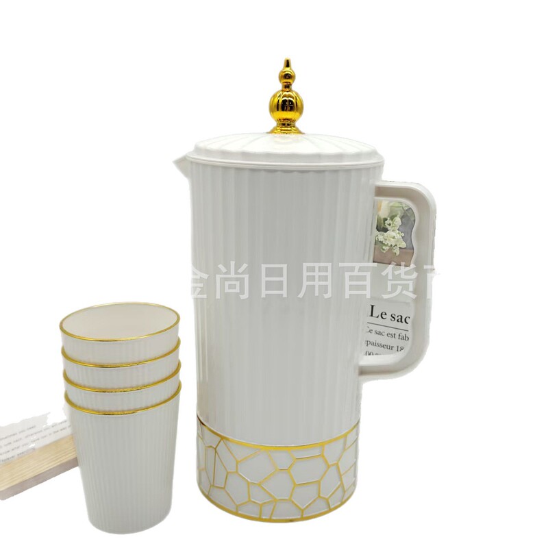 新款高级塑料冷水壶耐大容量凉水壶果汁扎壶高颜值凉水杯家用餐厅|undefined