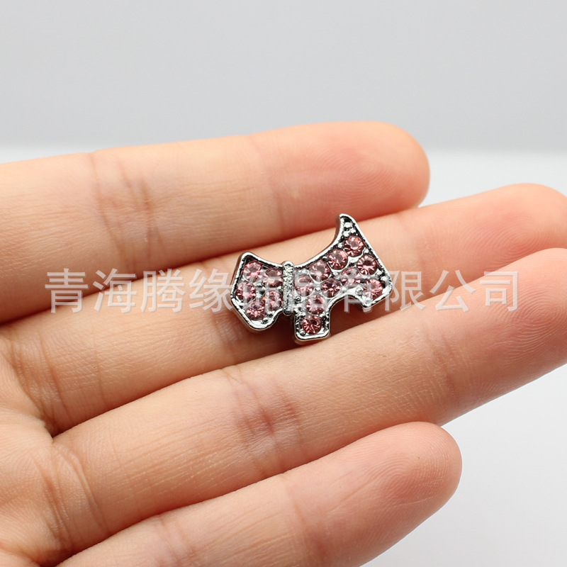 8mm493 싱글 컬러 다이아몬드 도그 핑크