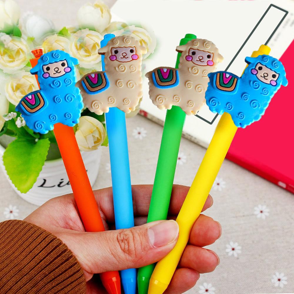 Alpaca serie de parches de color lápiz neutro temu oficina lápiz de firma escritura de tareas lápiz de bola práctico lindo