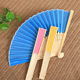 7 inch white paper fan empty white folding fan color Children's Painting fan DIY hand painted plain foreign trade