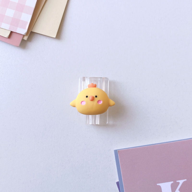 Line sleeve-three-dimensional yellow chicks