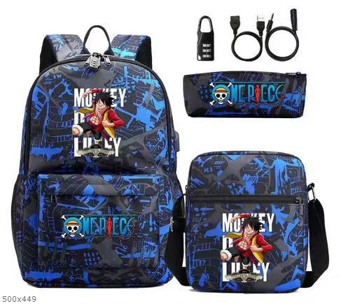 Puntada mochila bolsa de hombro Deportes masculino y femenino estudiante de secundaria bolsa de tres piezas conjunto estrella del bebé