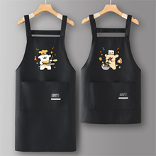 服务员围裙厨房家用2026新款帆布工作服女餐饮上班专用做饭定 制