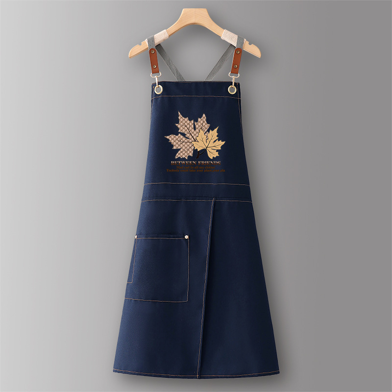 블루 SJ632T56 리프 코튼 크로스 벨트