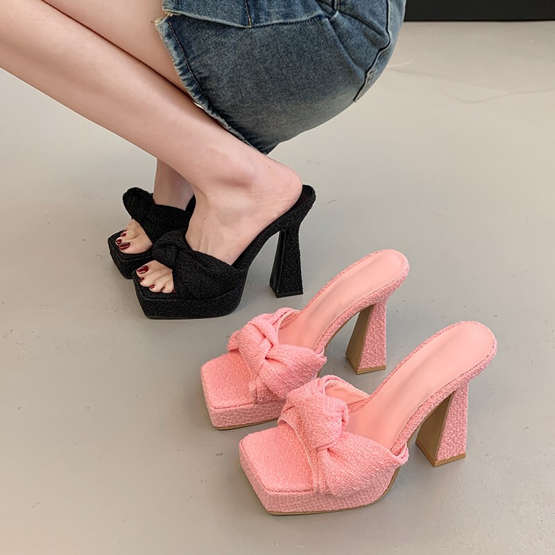 Not Tired Feet! 12cm Ultra-High Heel Thick-Soled Sandals, Feminine New Model Stage Waterproof Platform Thick Heel Sandals Not Tired Feet! 12cm Ultra-High Heel Thick-Soled Sandals, Feminine New Model Stage Waterproof Platform Thick Heel Sandals