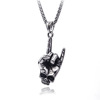 Necklace hip-hop style, retro pendant stainless steel, accessory