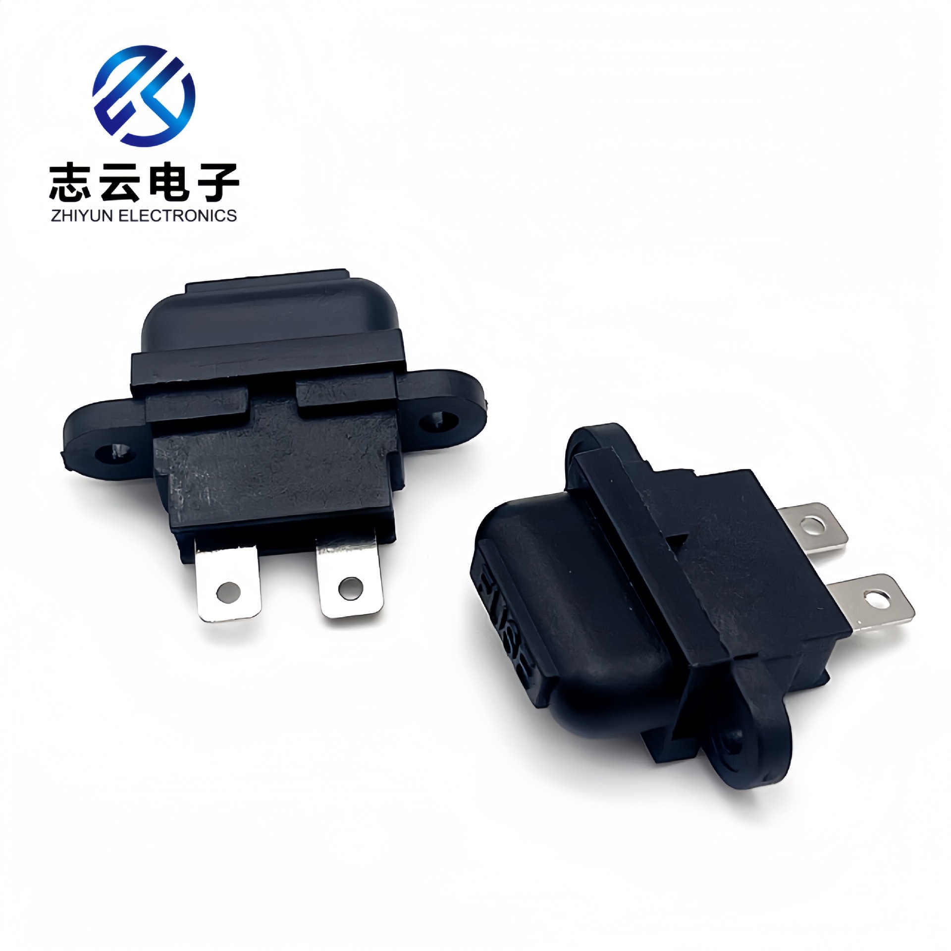 直供平头管状中号插片汽车保险丝盒汽车保险丝座面板安装龙料防火