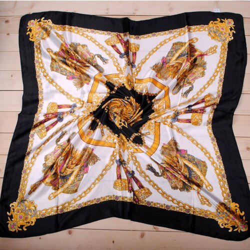 Autumn and winter new style bohemian chain 90 satin square silk scarf wholesale bag accessories women's printed scarf