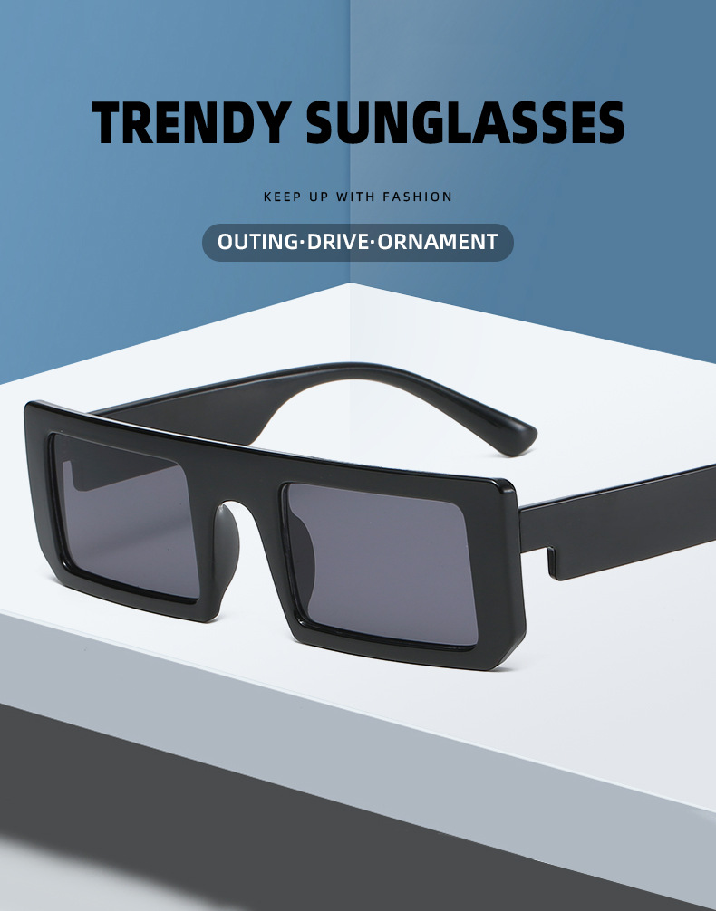 Women's Square Sunglasses Retro Personality Eyewear For Summer_voghion.com
