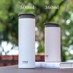 tyeso thermos cup new portable flip-top 304 stainless steel direct drinking water cup simple car ice coffee cup