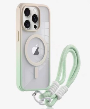 Ins simple contraste de color magnético para iphone16ProMax cordón 14 manzana 15 pareja 13 transparente 15Pro