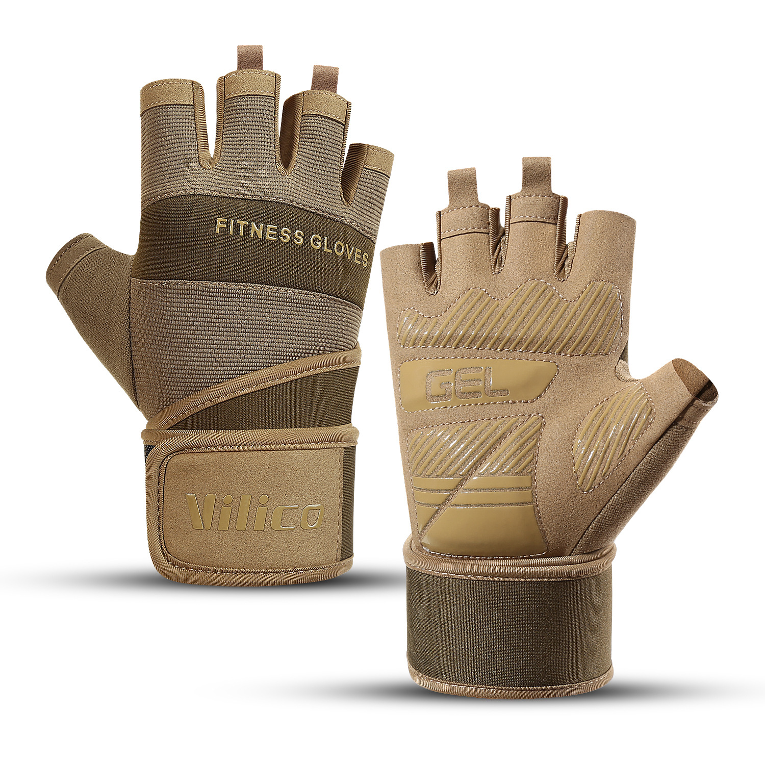 Guantes deportivos y de fitness, equipo de barra transpirable y resistente al desgaste de verano, levantamiento de pesas, brazaletes largos, guantes de medio dedo al por mayor