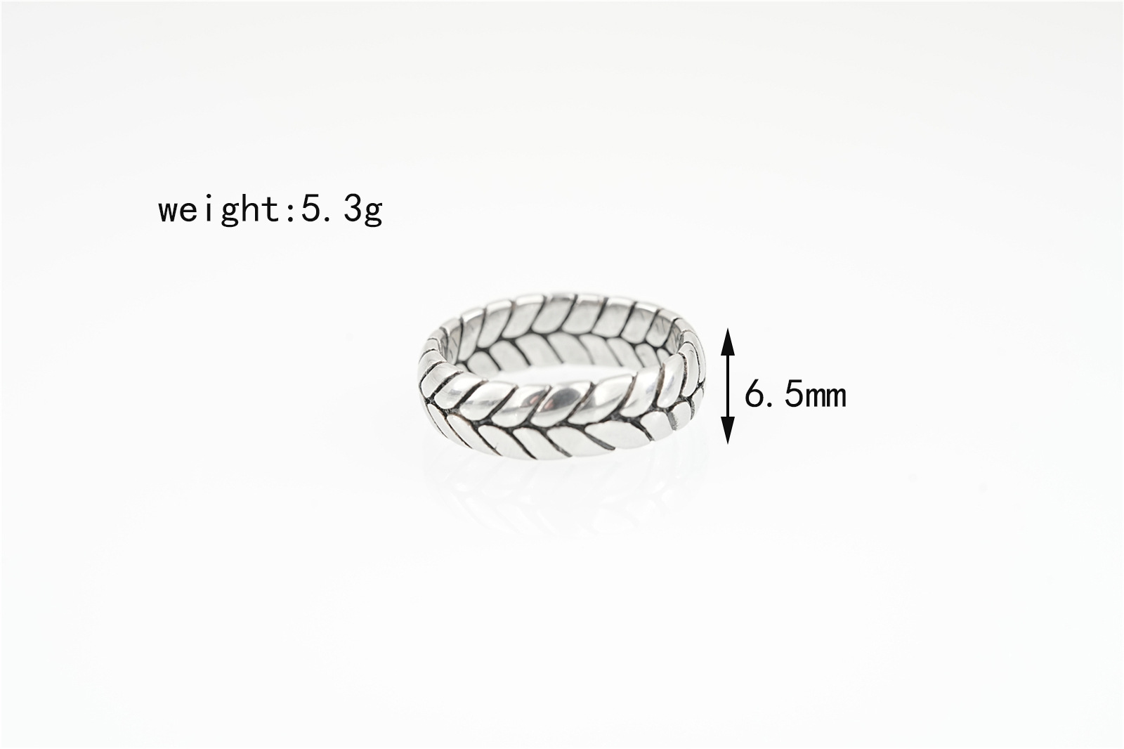 Retro Simple Style Solid Color Titanium Steel Irregular Plating Rings display picture 5