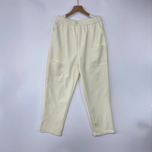 古咖服饰2025秋季纯色针织棉哈伦裤女宽松舒适拼接口袋时尚休闲裤