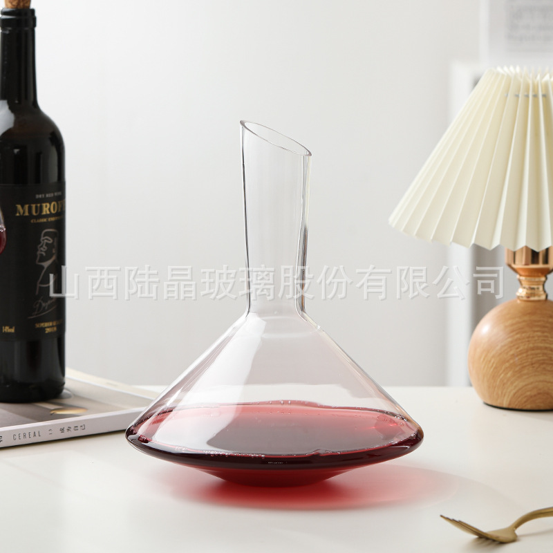 Juego de decantador de boca oblicua de Lu Jing, juego de vino, copa de champán, copa de cóctel europea, copa de vino tinto, copa de vino Wei