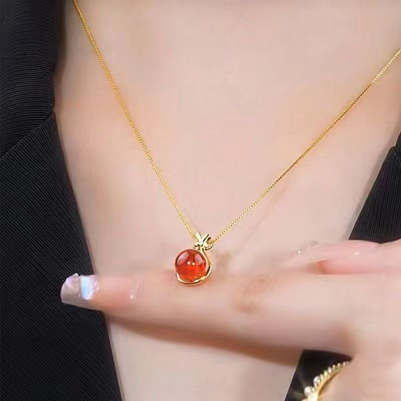 新款钛钢福袋女轻奢小众设计锁骨链女抖音快手爆款百搭潮|undefined