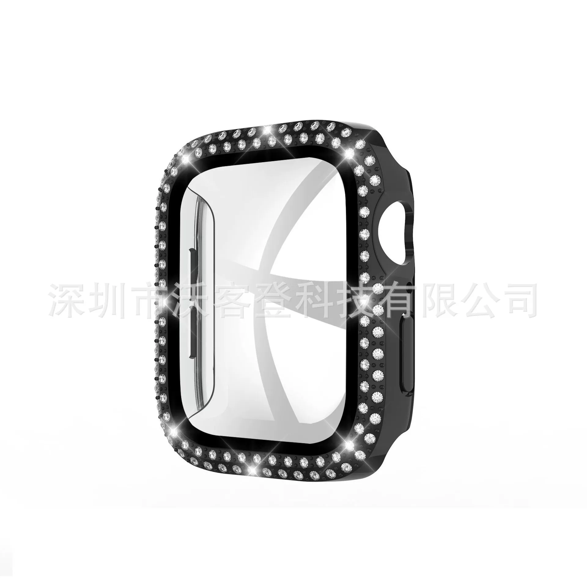 Suitable for Apple Double Diamond Frame Steel Case PC case PC case Apple Watch8/SE/7/6/5/4/32