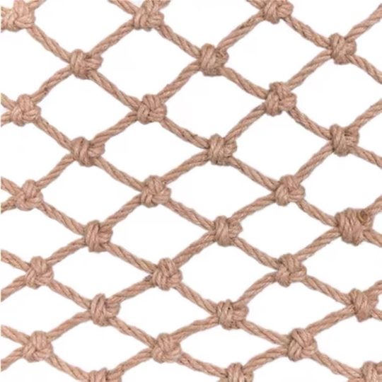 Hemp Rope Net Outdoor Climbing Rope Children's Stair Protection Net Retro Ceiling Grid Decoration Hemp Rope Photo Wall