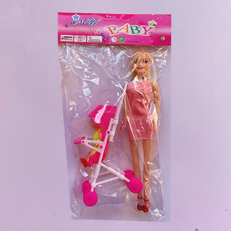 OPP DIY Barbie muñeca cochecito niños niña juguete barato puesto Premio al por mayor jugar casa