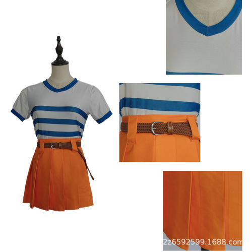 Real-Life Movie Pirate King Nami Cosplay Costume Anime ACG Fashion Women Halloween Performance Cosplay Costume