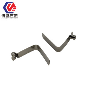 Customized V-Shaped Shrapnel Hollow Solid Manganese Steel Stainless Steel Spring Buckle Spring Sheet Can Be Laser Printed with Logo Text on the Surface