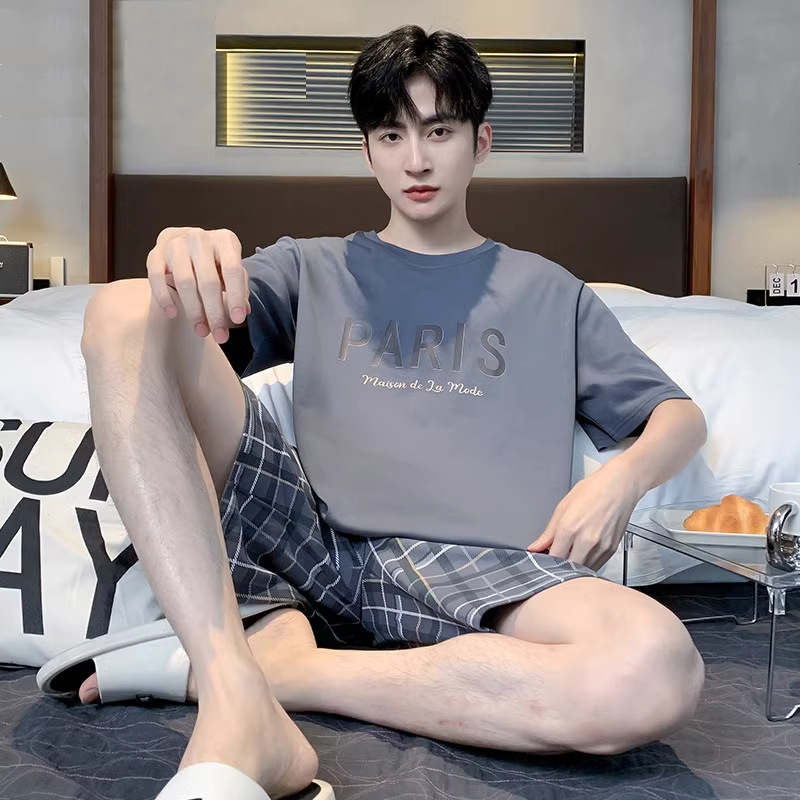 2638#PARIS灰格-短