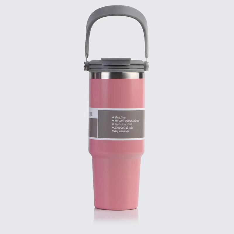 Taza de coche portátil de bebida simple/doble americana Taza de vacío de acero inoxidable Taza de hielo portátil para coche al aire libre Nuevo