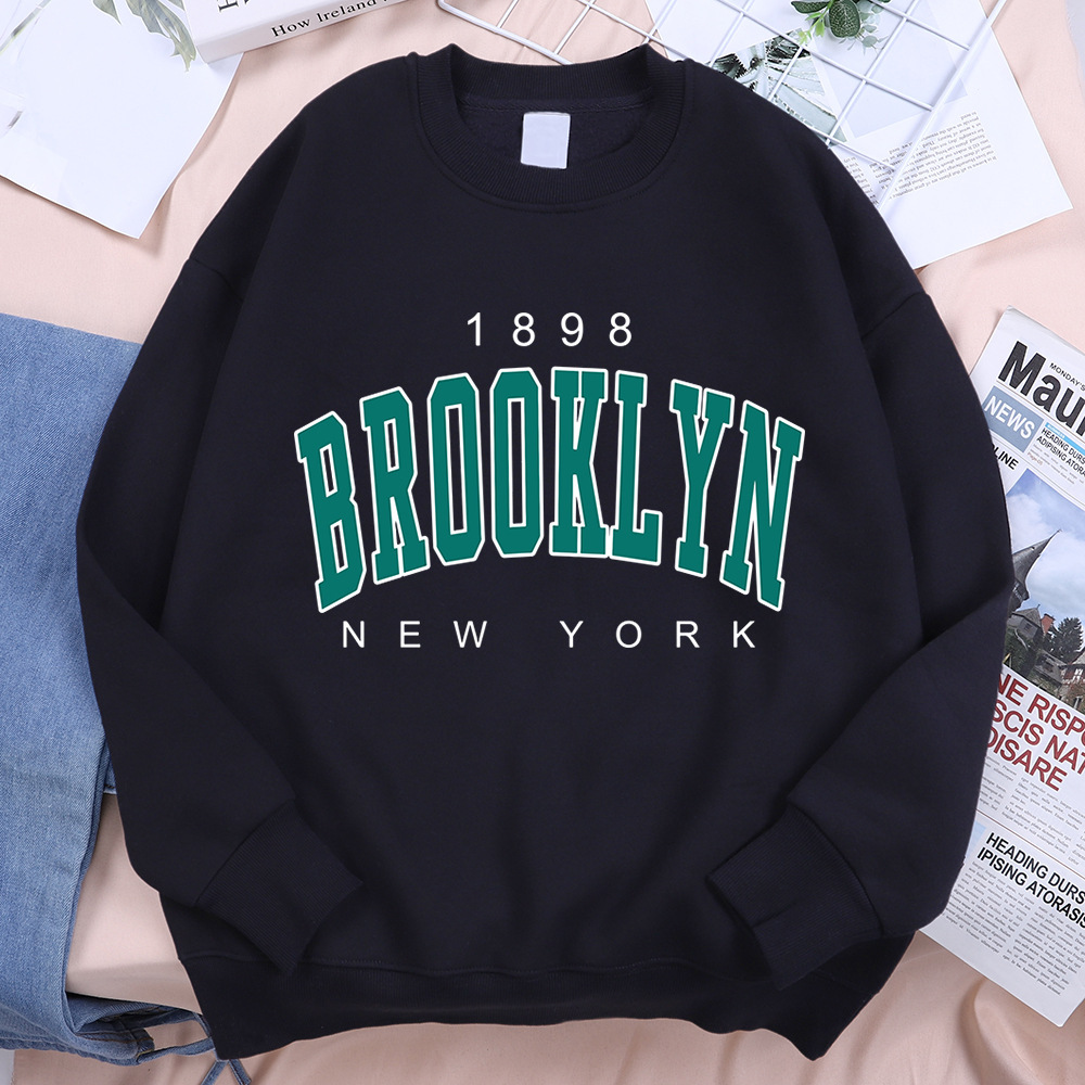 1898 Brooklyn New York Printing Clothes Man Pullover Fleece