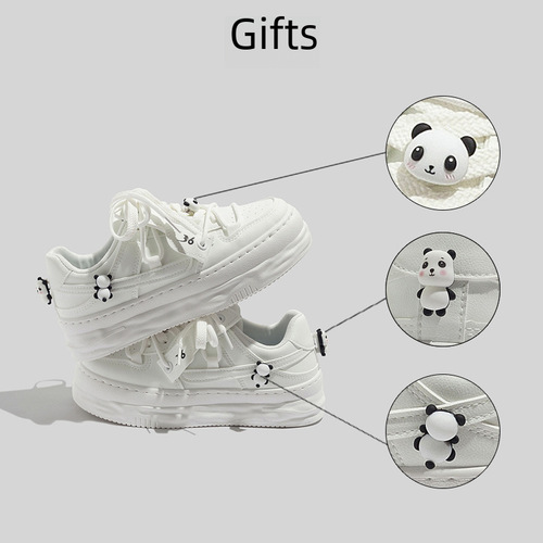 High-quality appearance matching skirt white shoes women 2024 spring new student ins versatile sport casual board shoes for women