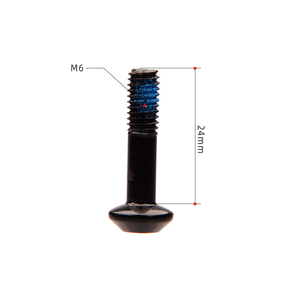 M6x24 mm junta de equilibrio asiento de freno de disco tornillo bicicleta de montaña clip de freno de aceite de bicicleta asiento de conversión de tornillo de fijación