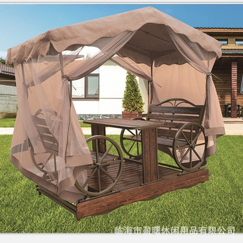 Outdoor Power Leisure Swing Chair Adult Cast Aluminum Swing Chair Four Person Outdoor Swing Chair Double Garden Courtyard Swing Chair