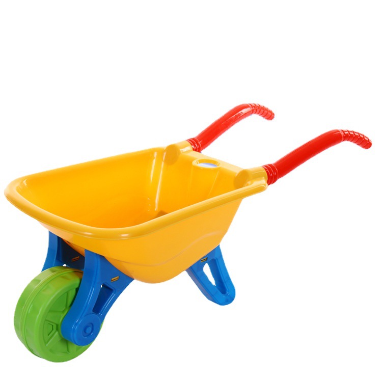大号儿童玩具沙滩车独轮手推车塑料送铲子便捷设计一件代发礼物