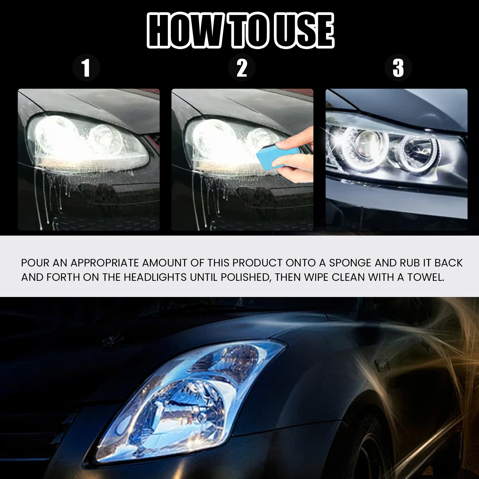 Rayhong Car Headlight Polishing Liquid Car Headlight Scratch Repair Renovation Maintenance Brightening Coating Polishing Liquid