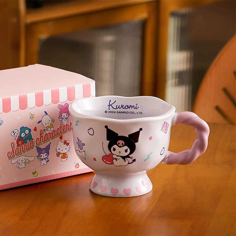 Culomy высокая керамическая кружка для дома и офиса, водяная чашка, милая кофейная чашка, подарок девушке