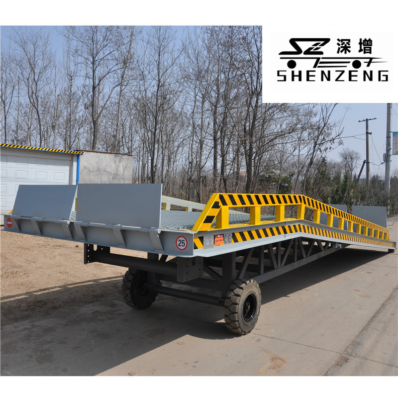 5吨 8吨 10吨移动式登车桥拖车 集装箱装卸货平台 物流集装箱搬运