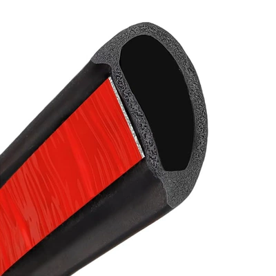 Car Door Rubber Sealing Strip B-Pillar Anti-Scratch Soundproof Dustproof Self-Adhesive Strip Car Door Center Pillar B-Pillar Upper End Rubber Strip (Avtomobil səs izolyasiya zolaqları) - 2-upper-ends-of-b-pillar-1-set-left-and-right