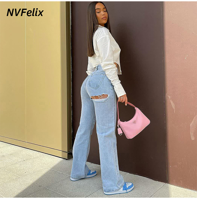 Women's Daily Streetwear Solid Color Full Length Jeans display picture 3