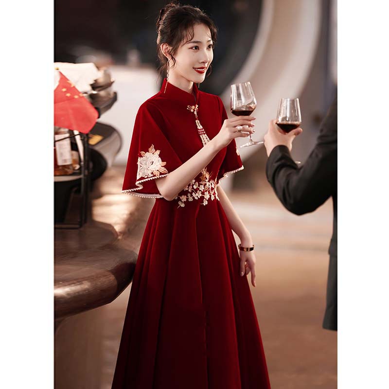 Cheongsam, summer evening dress, wedding dress, for teenagers 3