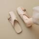 French Style Soft Bottom Toe Half Slippers Women's Spring and Summer Outfit 2025 New Office Lazy Leather Slippers Flat Sandals Women's Shoes