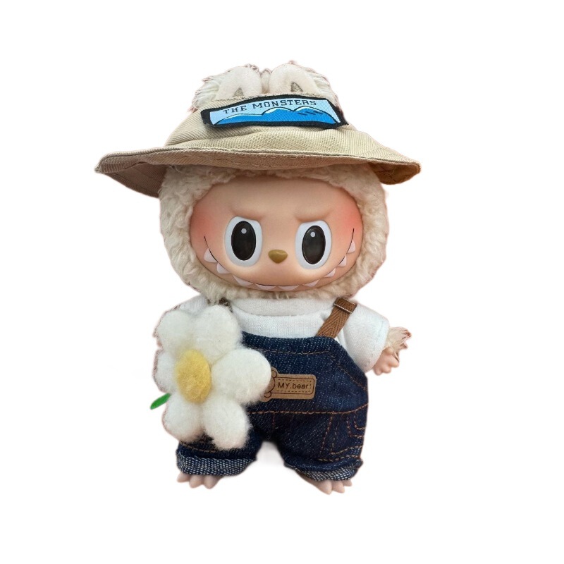 スポット17cmラブブ服春野オーバーオール帽子セット第3世代ラブブベビー服工場卸売|undefined