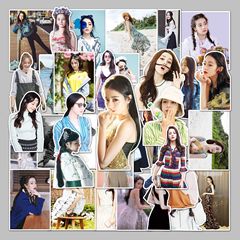 50 pieces of Dilraba Dilmurat celebrity trendy sticker luggage skateboard computer tablet cartoon decorative stickers