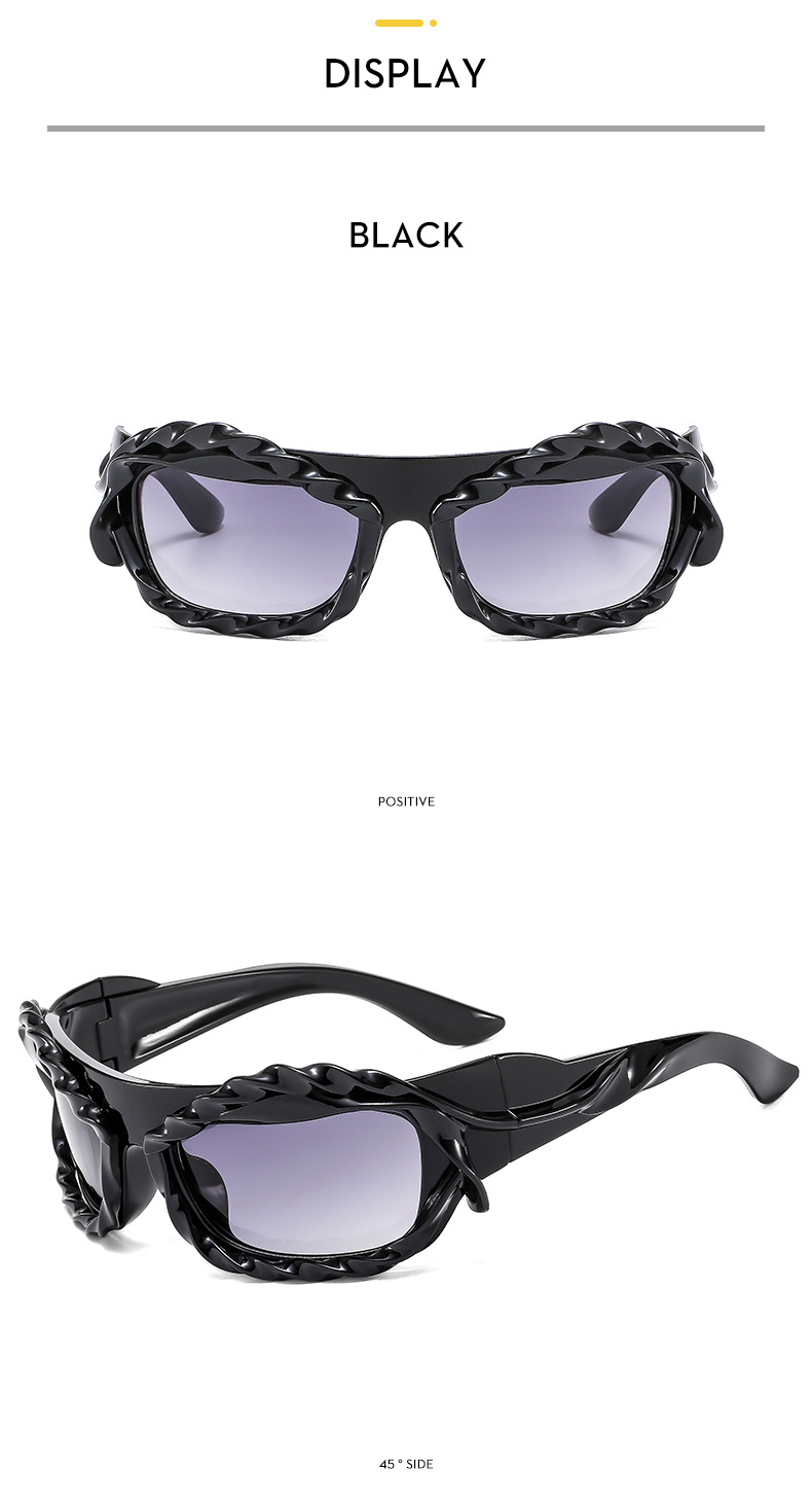 Y2K personality irregular shaped sunglasses European and American ins trend sunglasses Cyberpunk sunglasses_voghion.com
