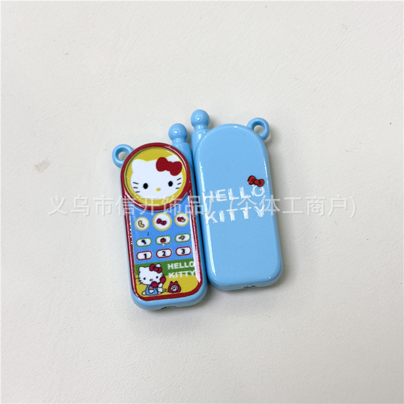 竖孔亚克力烤漆kt手机串珠笔配件手机钥匙链包挂diy手工饰品材料|undefined