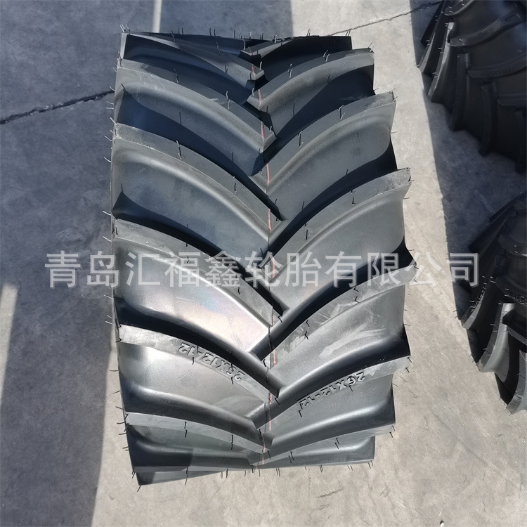 供应割草机轮胎26x12.00-12 NHS人字农用轮胎可配钢圈