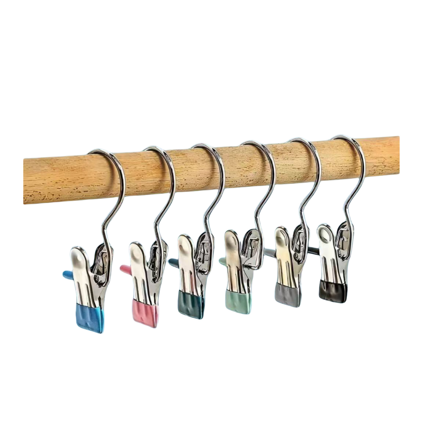 Clip de gancho multifuncional de acero inoxidable Clip de 3 palabras sin costuras gancho de los pantalones del hogar clip de suspensión calcetines sombrero clip de ropa