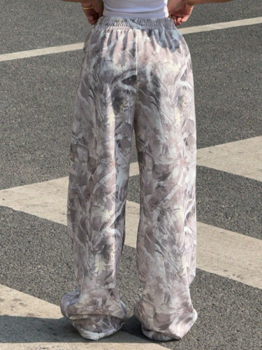 New Autumn Women's Casual Simple Solid Color Loose Wide Leg Sports Pants