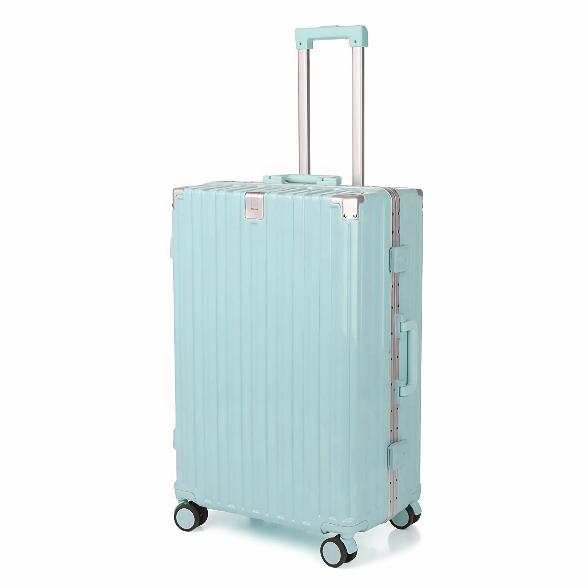 [Fábrica de selección estricta] 20 pulgadas maleta de marco de aluminio caja de cifrado de gran capacidad nueva caja de tracción 24 pulgadas ruedas universales