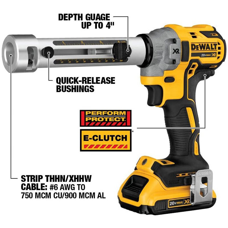 DEWALT (DEWALT) 20V cable recargable stripper pinza de cable eléctrica mantenimiento de energía eléctrica DCE151