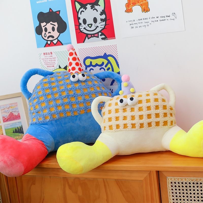 Bigfoot Cushion Pillow Office Nap Pillow Sedentary Waist Support Backrest Sofa Bedroom Bedside Waist Pillow